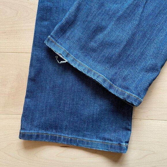 Guess Womens Daredevil Bootcut blue low rise sexy Jeans stretchy denim 32 - Picture 5 of 12